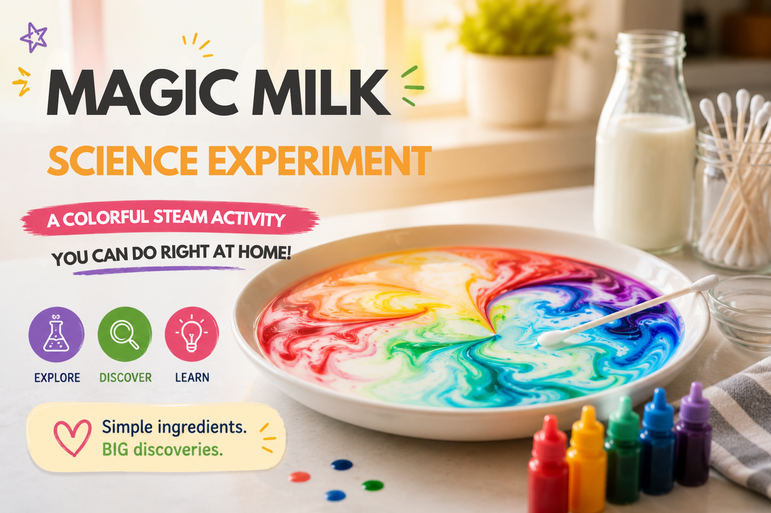 🌈 Magic Milk Science Experiment