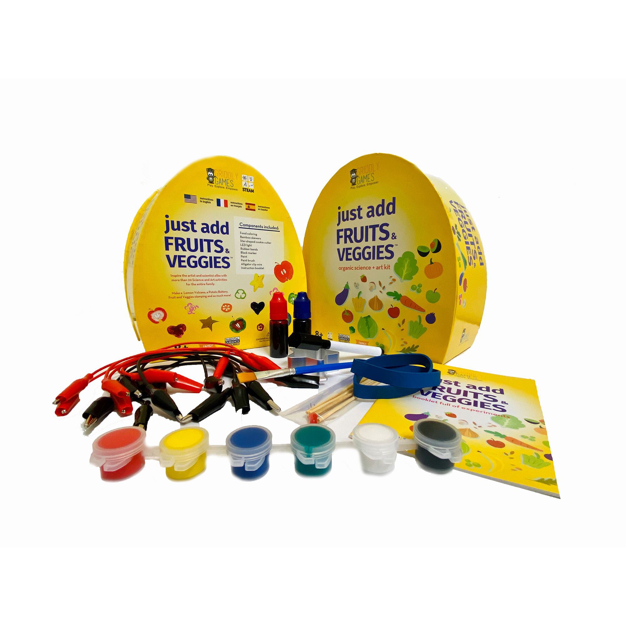 Just Add Fruits and Veggies STEAM Science & Art Kit