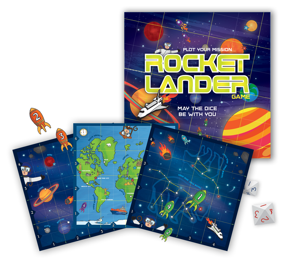 Rocket Lander STEM Strategy Board Game