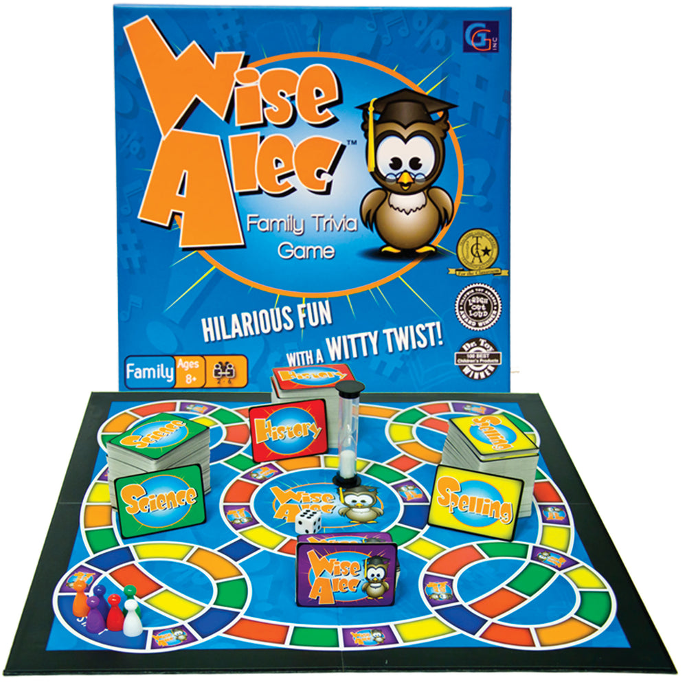 Wise Alec Family Trivia STEM Educational Board Game